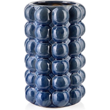 MONDEX Керамична ваза Mondex VALA BLUE, Ø16х27см, синя (1900)