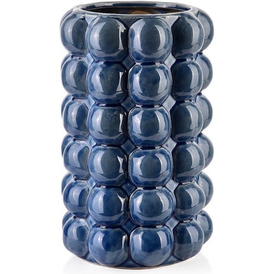 MONDEX Керамична ваза Mondex VALA BLUE, Ø16х27см, синя (1900)