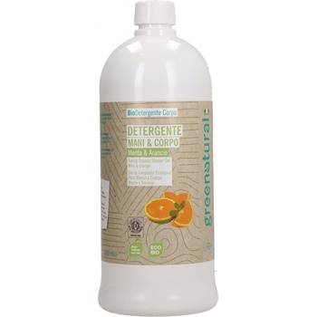 Greennatural Jemné tekuté mydlo s mätou a pomarančom 1000 ml