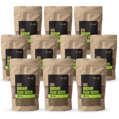 VanaVita BIO ľanové semená hnedé 10 x 500 g