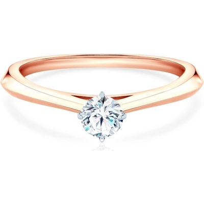 SAVICKI Годежен пръстен The Light: двуцветно злато, лабораторен диамант