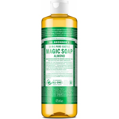 Dr. Bronner's přírodní tekuté mýdlo s mandlemi 18v1 475 ml