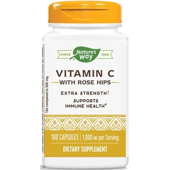 Nature's Way Vitamin C with Rose Hips, 100 капсули, Nature's Way (40312)