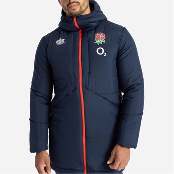 Umbro Яке Umbro England Rugby Padded Jacket - Official Team Outerwear - Navy/Scarlet