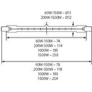 Kanlux Halogenová lineární J-300W 118MM EK BASIC 10714