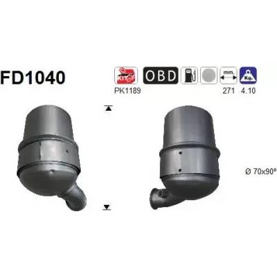 AS Filtr pevných částic ASA FD1040