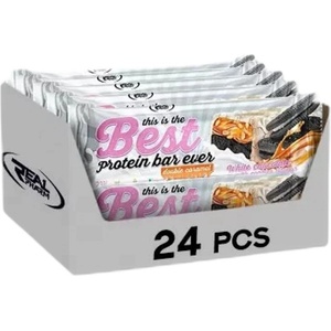 Real Pharm Best Protein Bar [24 x 50 грама] Бял шоколад с бисквити