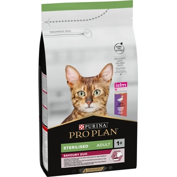 PRO PLAN sterilised, за кастрирани котки, Патица и дроб - 1.5кг
