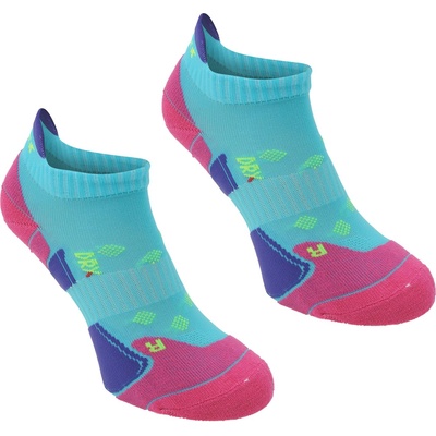 Karrimor Дамски чорапи Karrimor 2 Pack Running Socks Ladies - Turquoise/Fusch