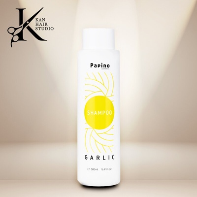 Papino Шампоан за против косопад и стимулиране на растежа на косата с чесън 500 ml