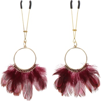 Image 1 of Taboom Tweezers With Feathers Gold