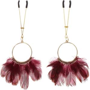 Taboom Tweezers With Feathers Gold