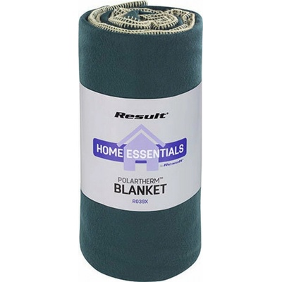 Result Winter Essentials Jemná rychleschnoucí flísová deka s úpravou proti plstnatění Zelená lesní 175x140 RT39