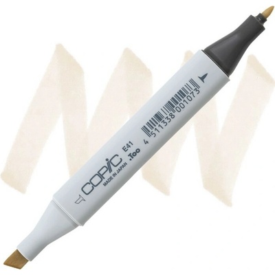 Lihová fixa COPIC Classic oboustranná Fine & Chisel, Pearl white (E41)