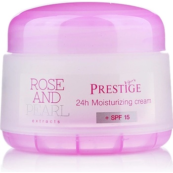 Prestige Rose & Pearl hydratační krém 24 hodin + SPF15 50 ml