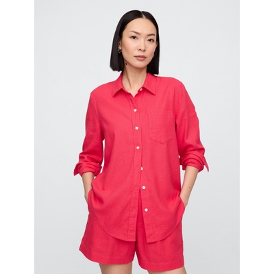GAP Ленена риза Easy Shirt GAP GAP | Rozov | ЖЕНИ | XXS
