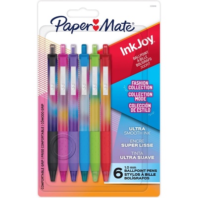 Newell Комплект химикалки Papermate InkJoy 300 RT, 6 цвята (35205-А)