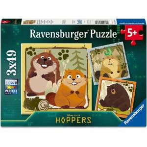 Ravensburger - Puzzle 3x49 To jump into the wild - 40 - 99 piese