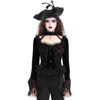 Devil fashion дамско яке DEVIL FASHION - Black and Red Romantic Gothic - CT252