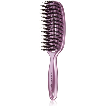 BrushArt Hair Vent blowdry hairbrush with boar bristles Четка за коса с влакна от найлон и глиган Small