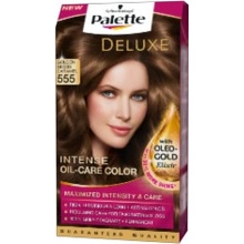 Palette Deluxe Farba na vlasy č.555 Žiarivý zlatý karamel 50 ml