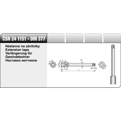 BUČOVICE TOOLS Prodloužení na závitníky č.5 999 050
