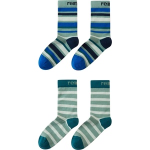Reima Детски мериносови чорапи Reima Kid's Parit Stripe Socks Merino socks - Stone Green - размер 19-21 (EU) (207-1775-0511)