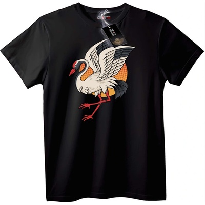 NOONEBRAND Тениска Символ на Журавли - XS, White