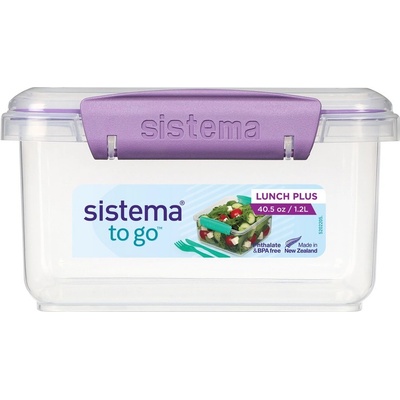 Sistema To Go Krabička na obed s príborom fialová 1,2 l