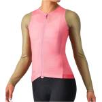 Castelli Дамска фланелка с дълъг ръкав за колоездене Castelli Women's Corretto Long Sleeve Jersey Cycling jersey - Rosa Giro / Elmwood - размер XS (156-2745-0211)