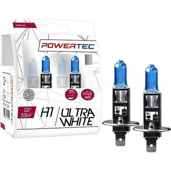 m-tech Powertec Ultra White H1 12V халогенни крушки к-т (PTZUW1-DUO)