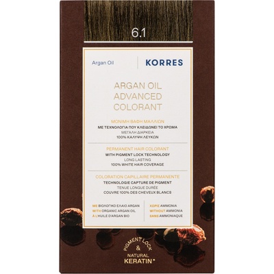 KORRES Боя за коса с арганово масло, 6.1 Тъмно пепеляворусо
