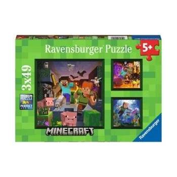 Ravensburger Minecraft puzzle 3x49pcs