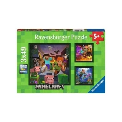 Ravensburger Minecraft puzzle 3x49pcs