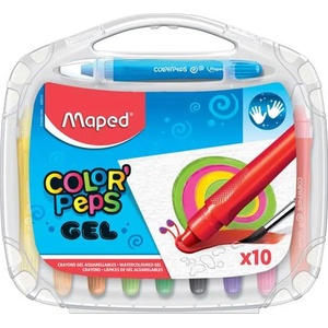 Maped Мазен пастел, сгъваем, MAPED "ColorPeps GEL", 10 различни цвята 836310 (836310)