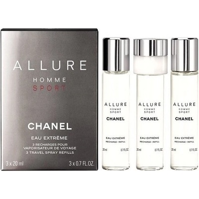 Chanel Allure Sport Eau Extréme toaletní voda pánská 3 x 20 ml
