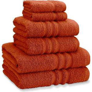 Catherine Lansfield Хавлиена кърпа Catherine Lansfield Zero Twist Cotton 6 Piece Towel Bale Set - Terracotta