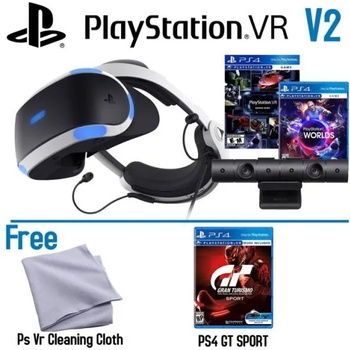 Sony PlayStation PS4 VR V2 + Camera + Worlds + Gran Turismo Sport (PS719979661)