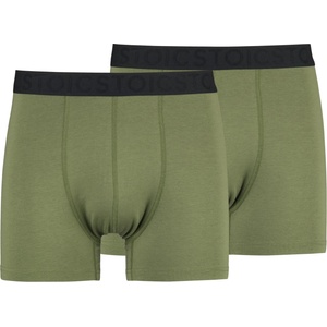 Stoic Мъжко синтетично термобельо Stoic TrosaSt. Boxer 2-Pack Boxer shorts - Moss Green - размер L (014-2412-0213)