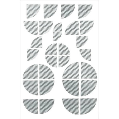 Samolepka s emblémem kompatibilní s logem BMW, sada samolepek s černými lesklými rohy emblémů, | Zboží Auto