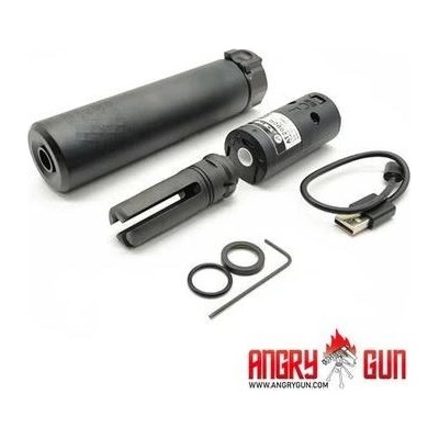 Angry Gun nasvětlovací tlumič QD SOCOM556 s ražením 14 mm Černá