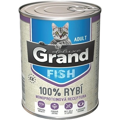 Grand deluxe Cat Adult 100% Rybie 400 g