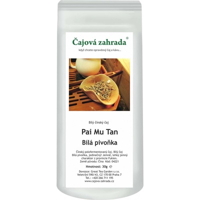 Čajová zahrada China Pai Mu Tan bílý čaj 1 kg