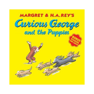 Curious George and the Puppies: With Bonus Stickers and Audio | H. A. Rey