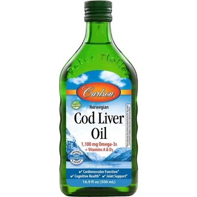 Carlson Labs Norwegian Cod Liver Oil 1100 mg [500 мл] Натурален