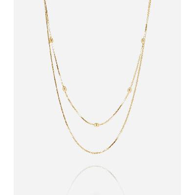 ZAG Bijoux Dvojitý oceľový náhrdelník s guličkami SNX27846-01UNI