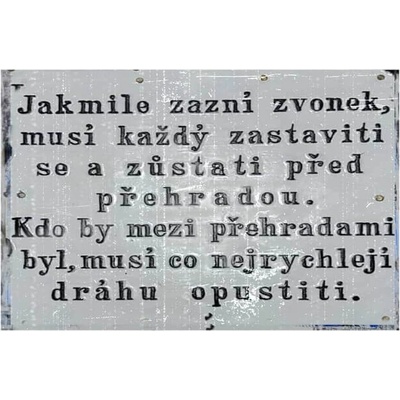 Jakmile zazvoní zvonek - ceduľa 30cm x 20cm Plechová tabuľa