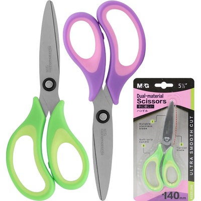 Nožnice školské M&G Dual-material 5,5"/14 cm