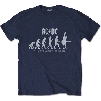 AC/DC tričko Evolution of Rock modré