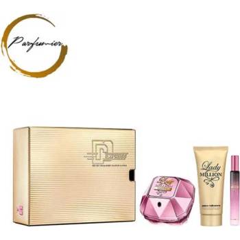 Paco Rabanne Lady Million Empire Set (EDP 80 ml + BL 100 ml + EDP 10 ml) Дамски 80ml